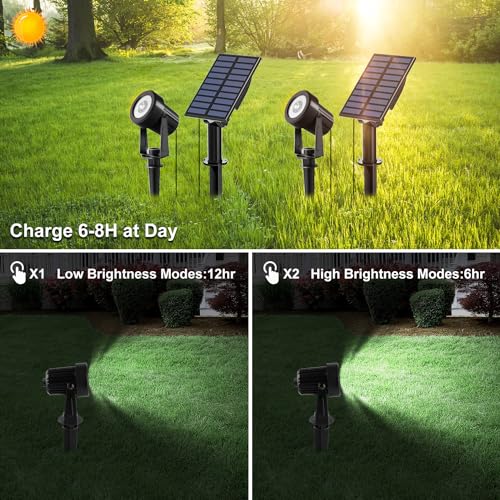 Cold White Solar Spot Lights IP65 Waterproof Landscape Light L466