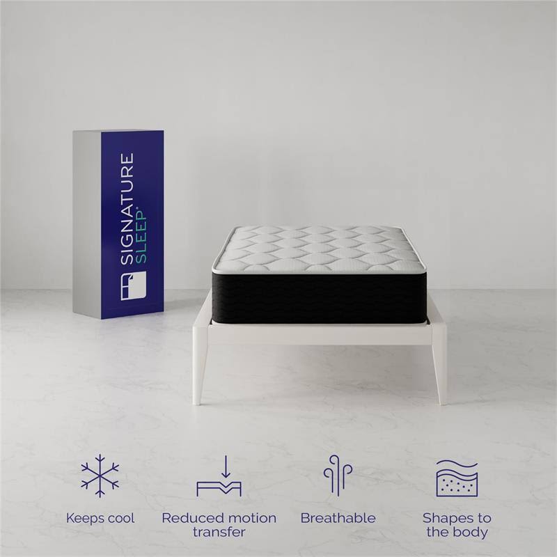 Twin Hybrid Mattress with Encased Coil and Memory Foam Z711978