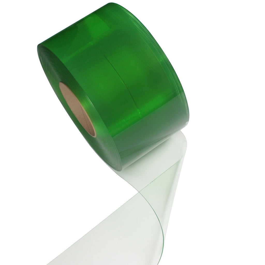 Clear-Flex II PVC Standard Smooth Strip Door Bulk Roll, 300' Length x 8" Width x 0.08" Thick K8950