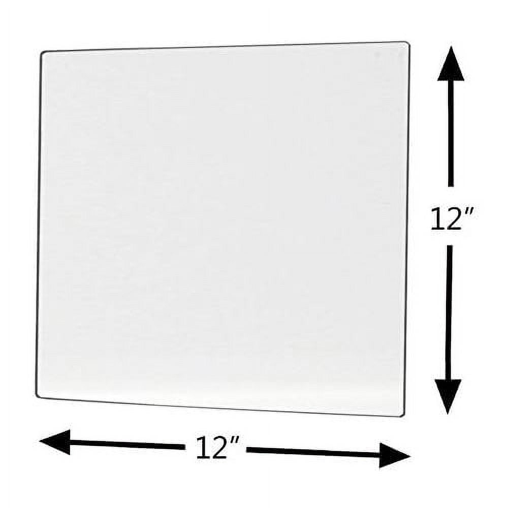 Plastic Mirrors With Rounded Corners 12" X 12" Pkg Of 10 T5246