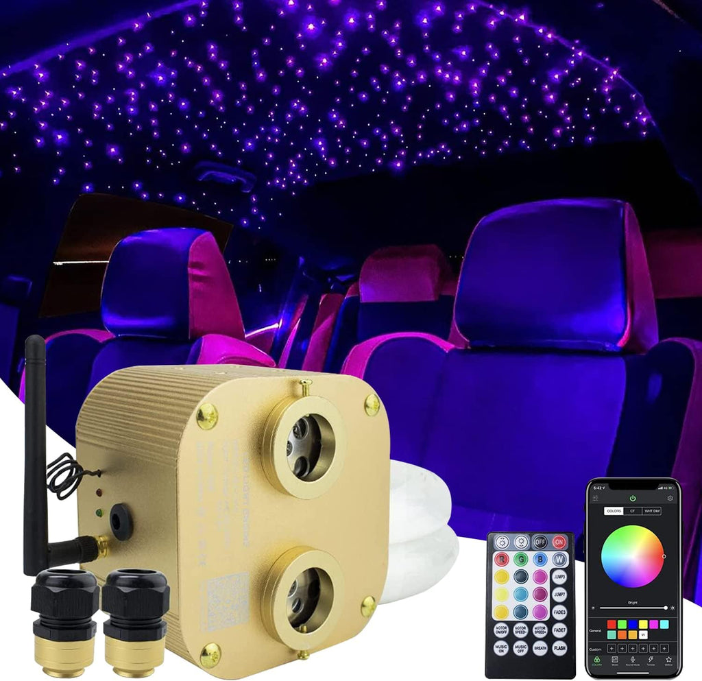 20W Dual-Head Fiber Optic Light with 530pcs Fiber Optical Cable S488201