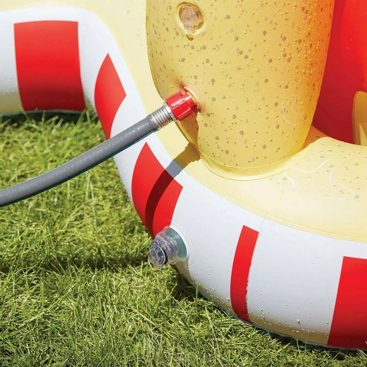 Inflatable Pool with Sprinkler Arch Over 5 ft Tall F76110