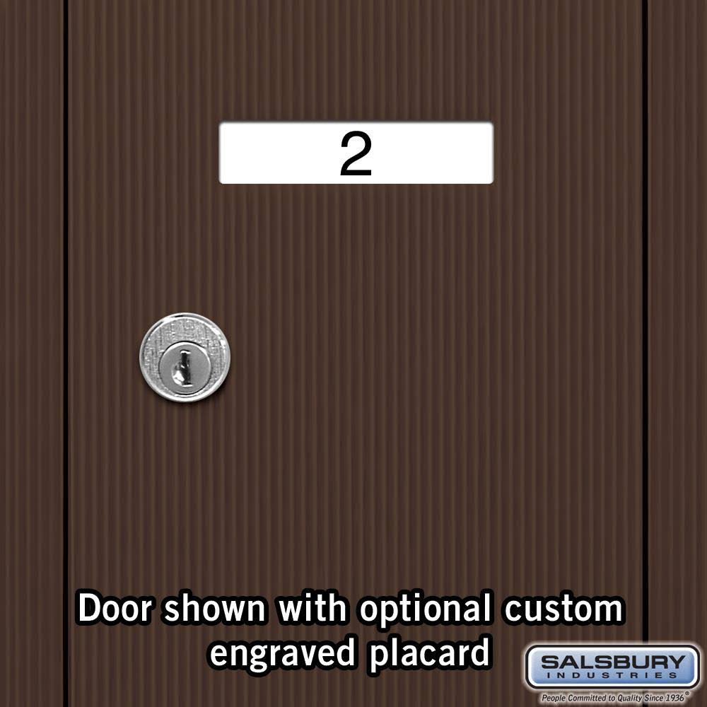 Recessed Bronze 4 Door Mailbox U175107