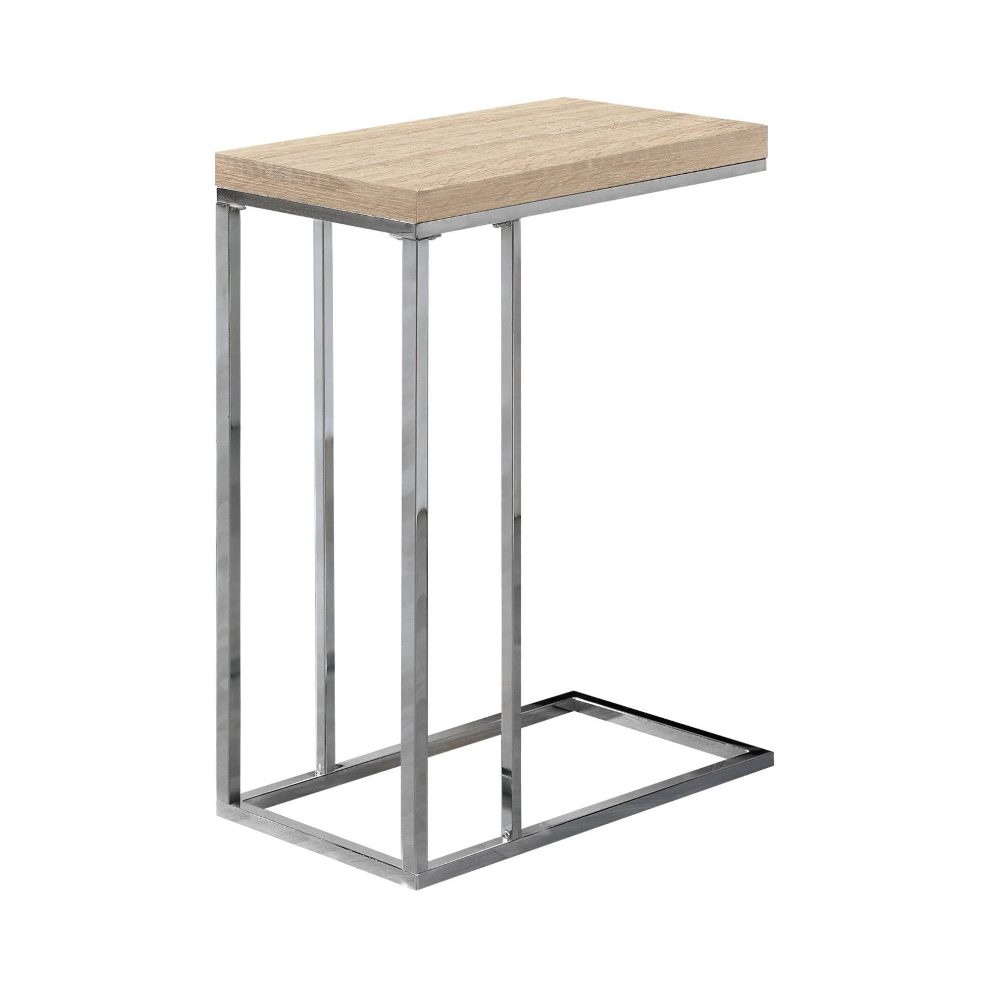 Cappuccino Particle Board Metal Accent Table R23274