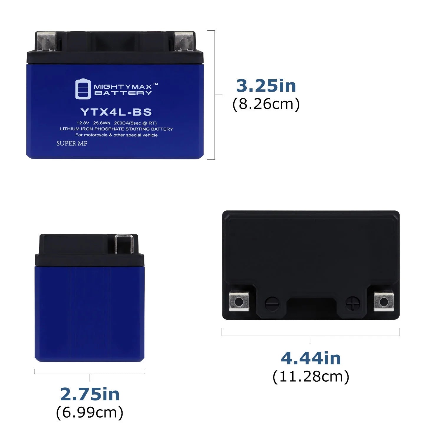 3 Pack Lithium Replacement Battery for Honda Scooters H429922