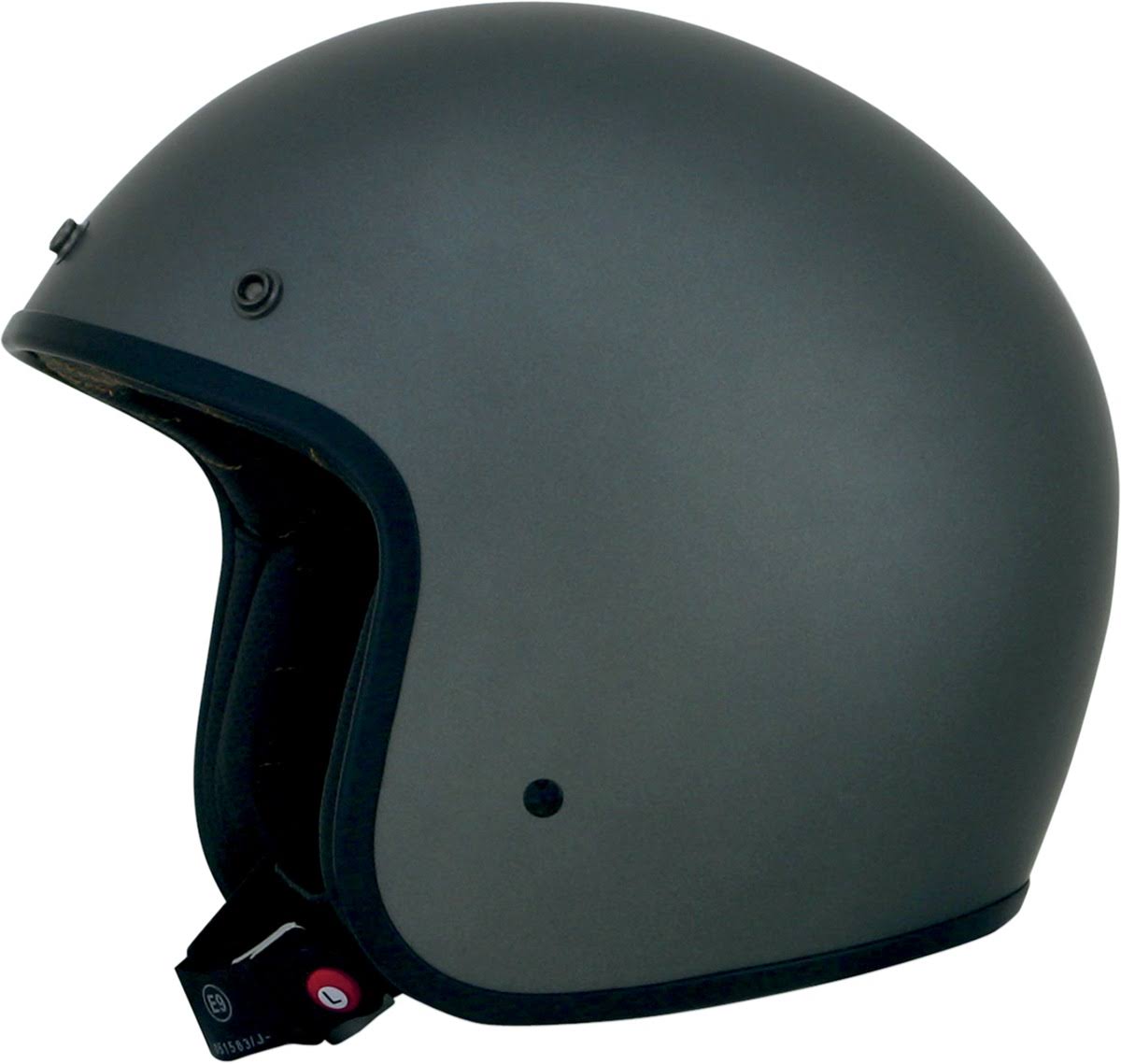 Matt Grey Solid Helmet U613065