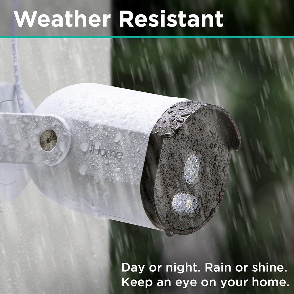 2 Pack 1080p HD IP65 Weatherproof Smart Outdoor Security Camera L43952
