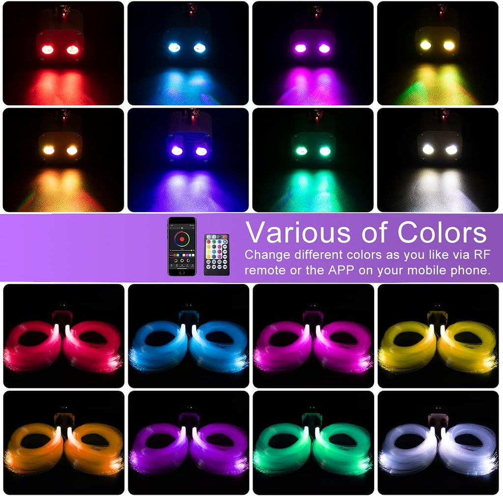 20W Dual-Head Fiber Optic Light with 530pcs Fiber Optical Cable S488201