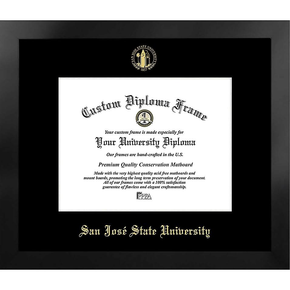 11 x 8.5 in. Diploma Black Frame L3047