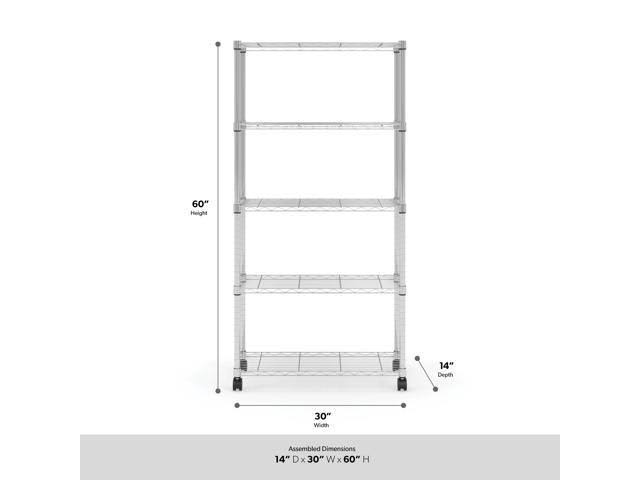 Adjustable Wire Shelving Unit 30 x 60, Chrome N384133
