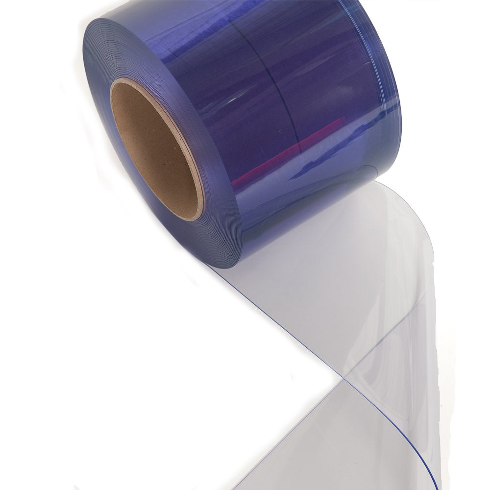 Clear-Flex II PVC Standard Smooth Strip Door Bulk Roll, 300' Length x 8" Width x 0.08" Thick K8950
