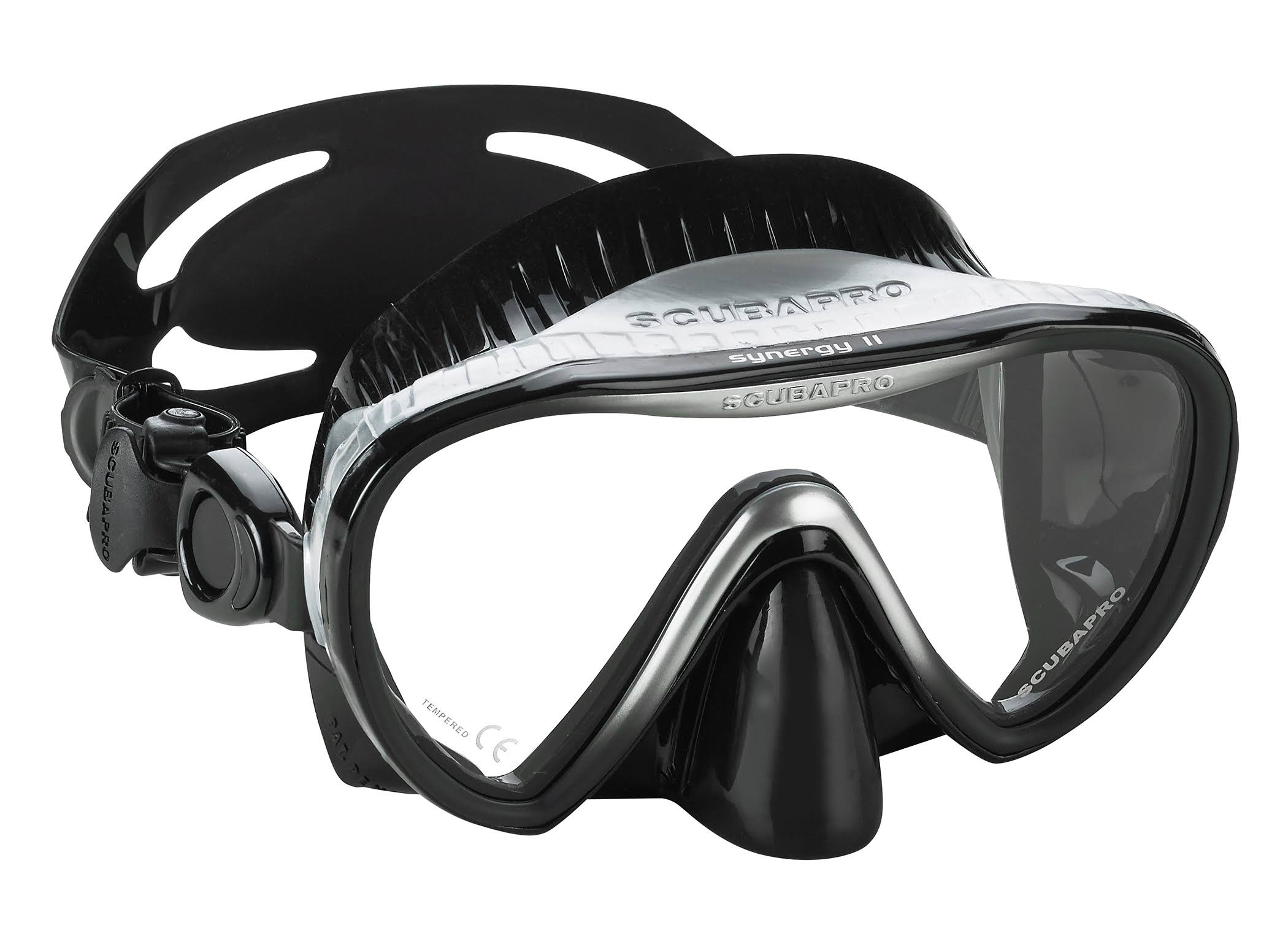 Black Silver Scuba Mask Y2717