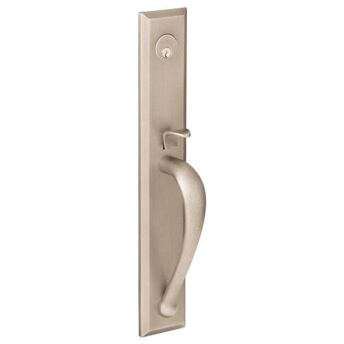 Satin Black Left Hand Dummy Entry Handleset Y3256