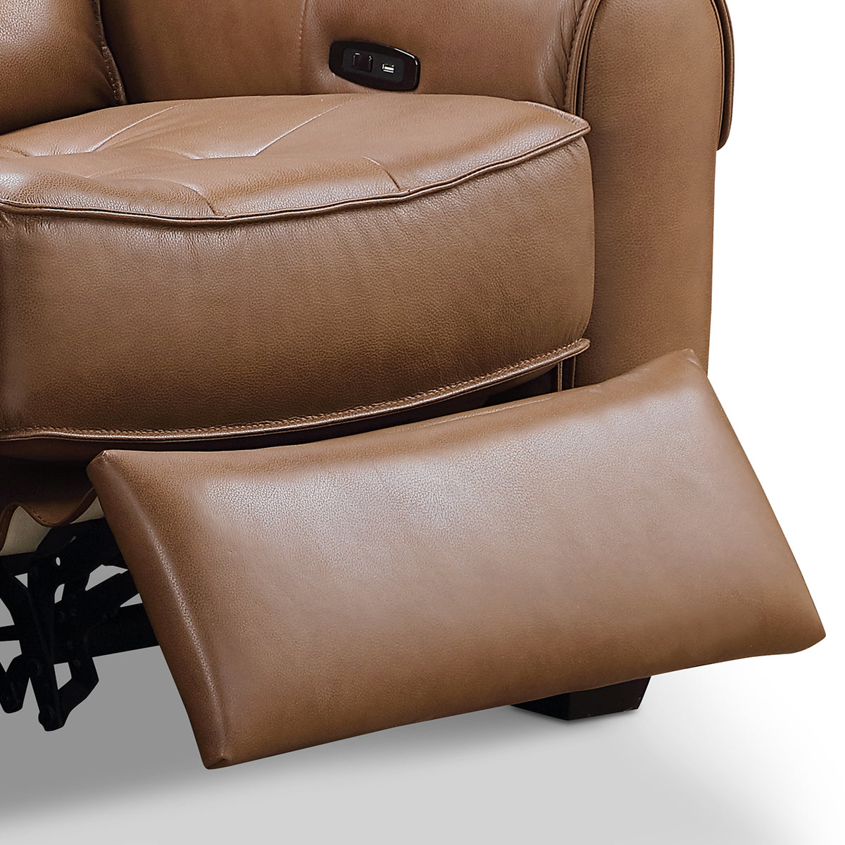 Camel Leather Power Reclining Armchair S312534