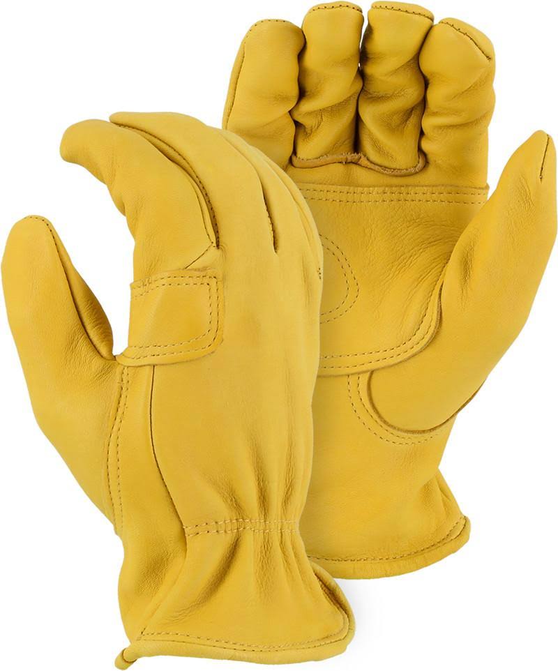 Deerskin Double Palm Driver Glove, Small, Tan (Pack of 12) A842