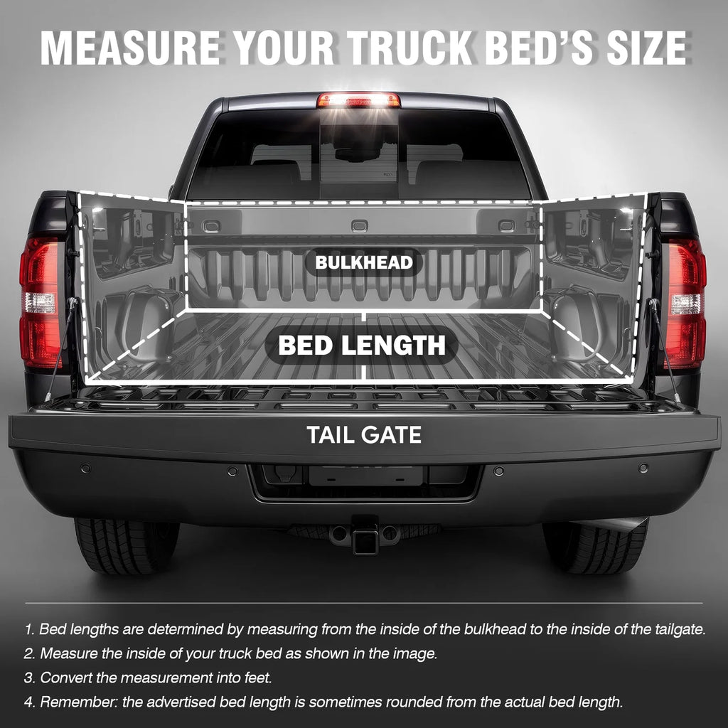 Hard Solid Tri-Fold Tonneau Cover for Chevy Silverado GMC Sierra 8Ft Long Bed O13866