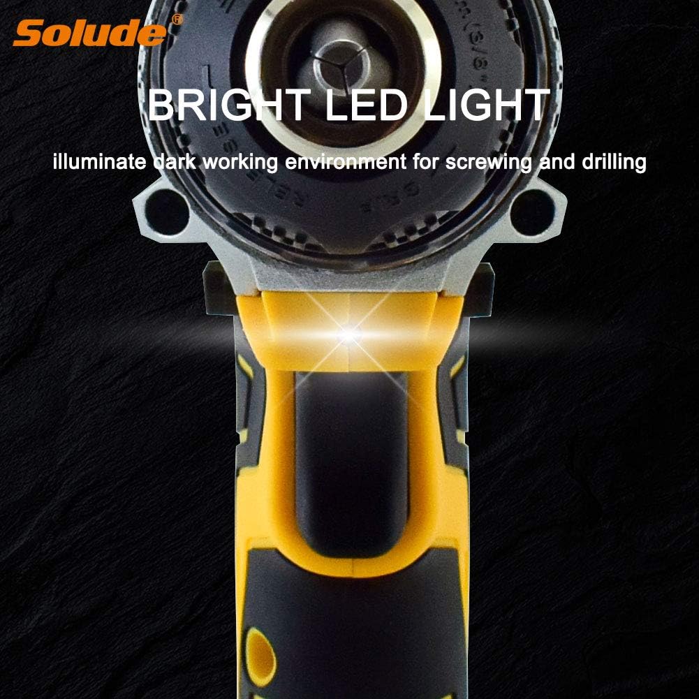 Cordless Drill Set, 16.8V Power Drill, 125Pcs Home Power Combo Tools Kit, 3/8 Inch Keyless Chuck, 2-Variable Speed, 25+1 Torque Setting, Built-in LED, Pack of 2 B522826