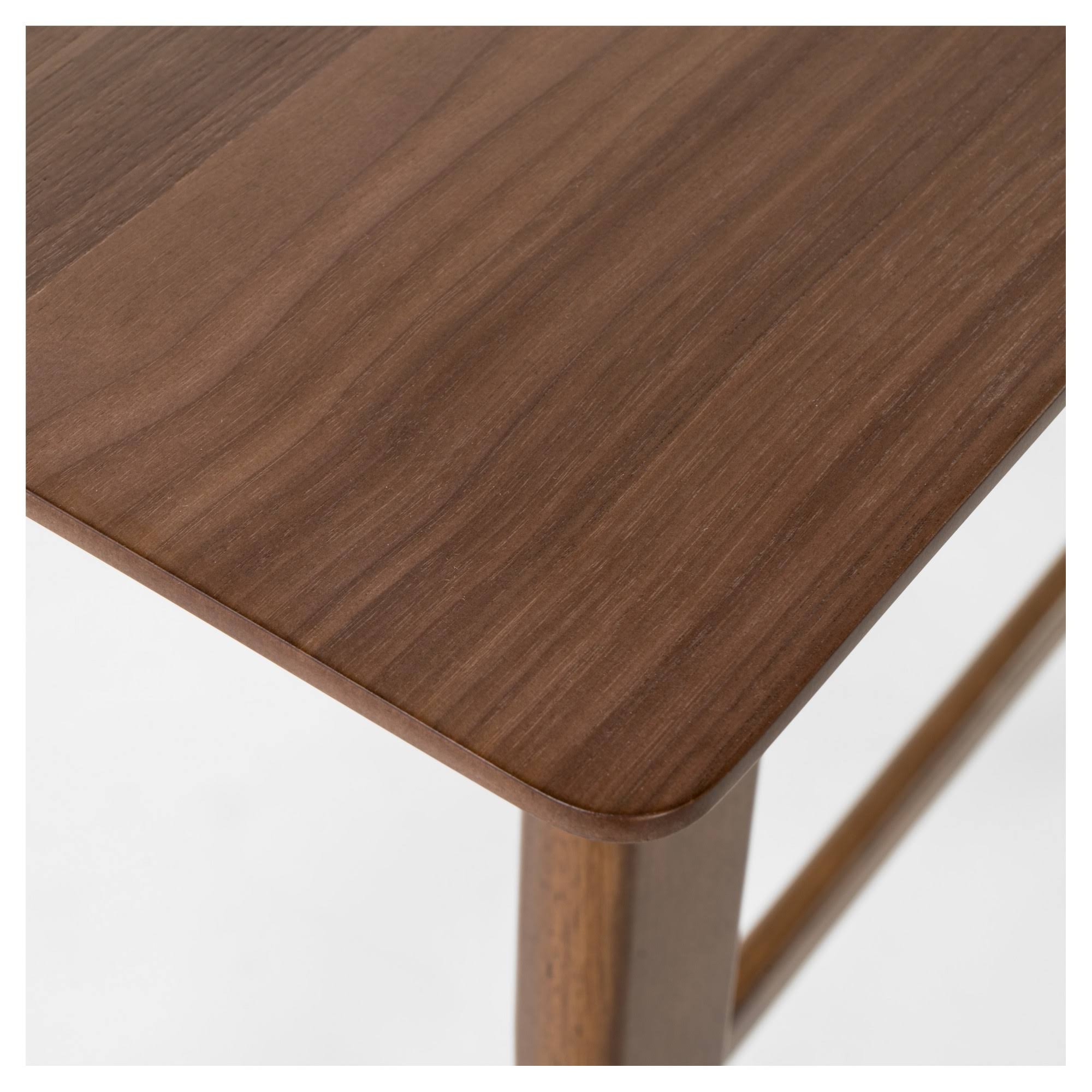 Natural Walnut Brown Bar Table Z3574
