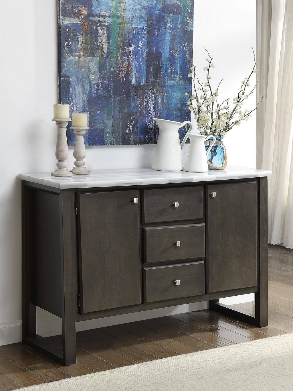 Marble Gray Oak Server Z519027