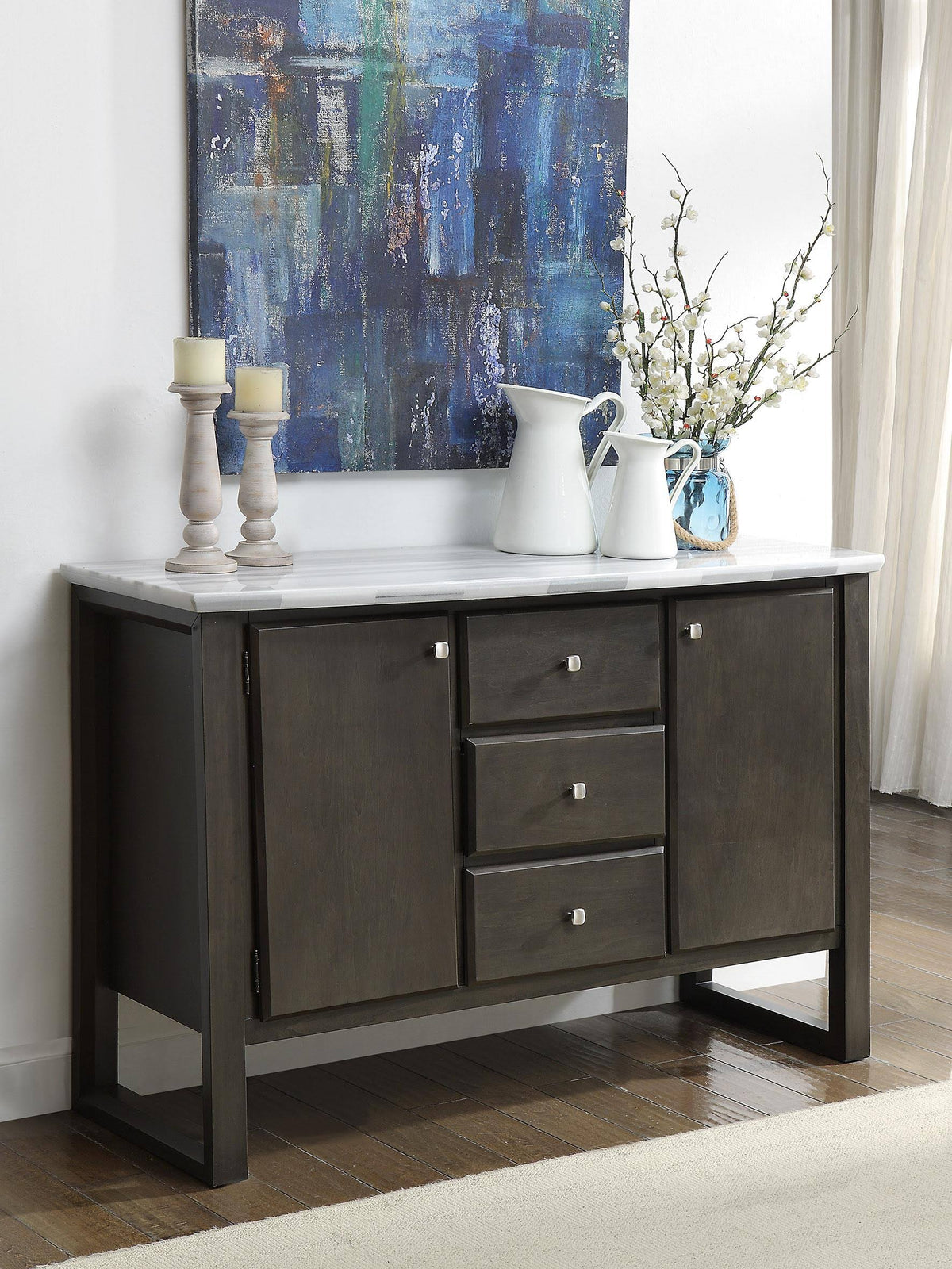 Marble Gray Oak Server Z519027