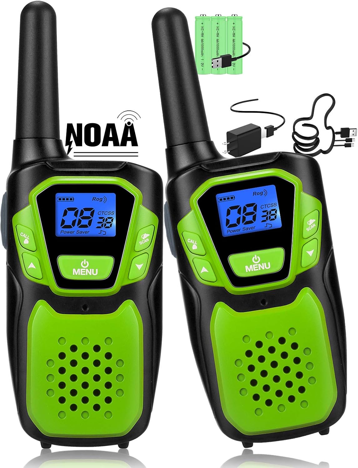 Rechargeable Walkie Talkies for Kids with Micro-USB Charger Z5938