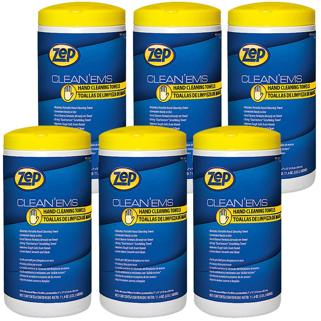 Hand Wipes 45 Wipes Per Canister Case of 6 Pack of 2 Y9700