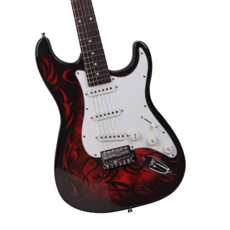 Red Electric Guitar D327