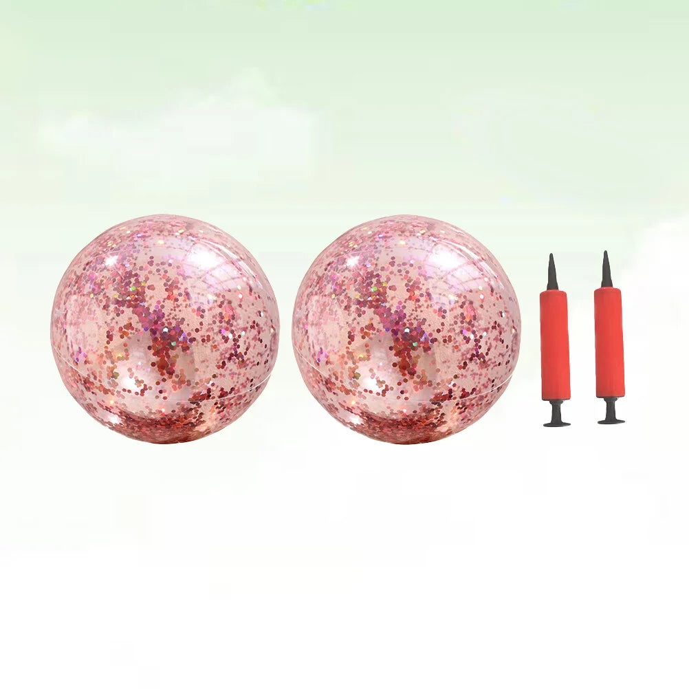 4 Pcs 40CM/60CM Glitter Ball and Pump Set K143