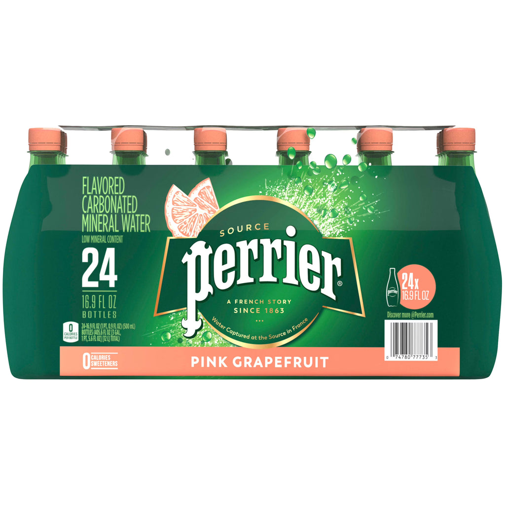 Pink Grapefruit Flavored Carbonated Mineral Water, 405.6 fl oz, 24 Pack B27249