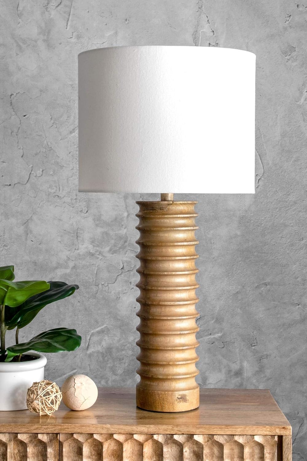 Wood Table Lamp B949