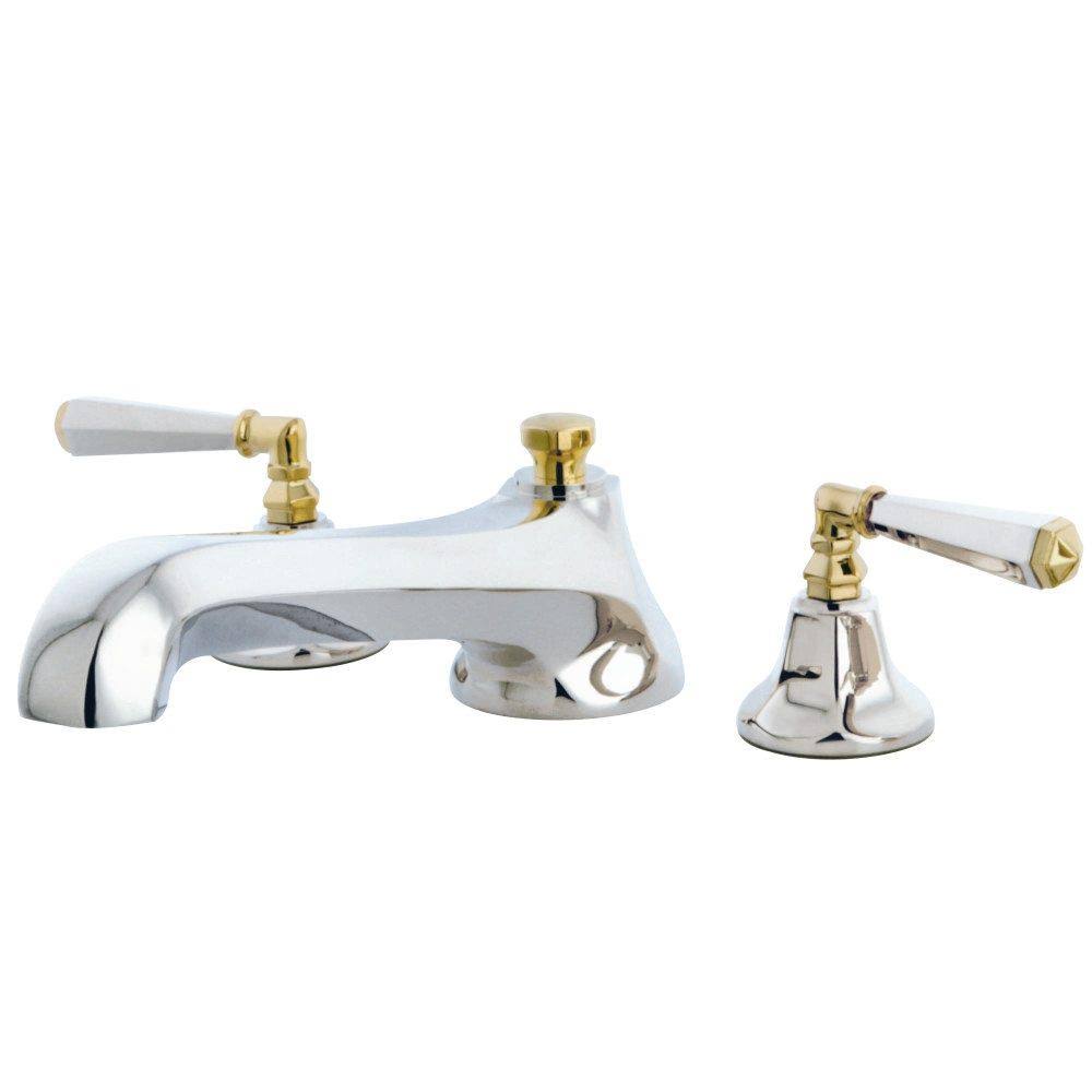 Satin Nickel Two Handle Roman Tub Filler E510386