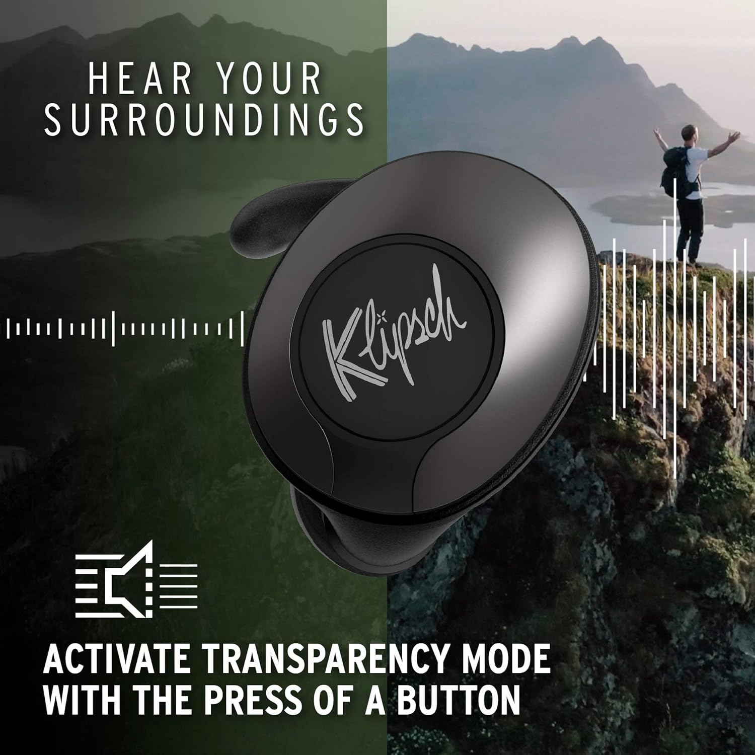 T5 II True Wireless Sport Earphones in Black with Dust/Waterproof Case & Earbuds V589084