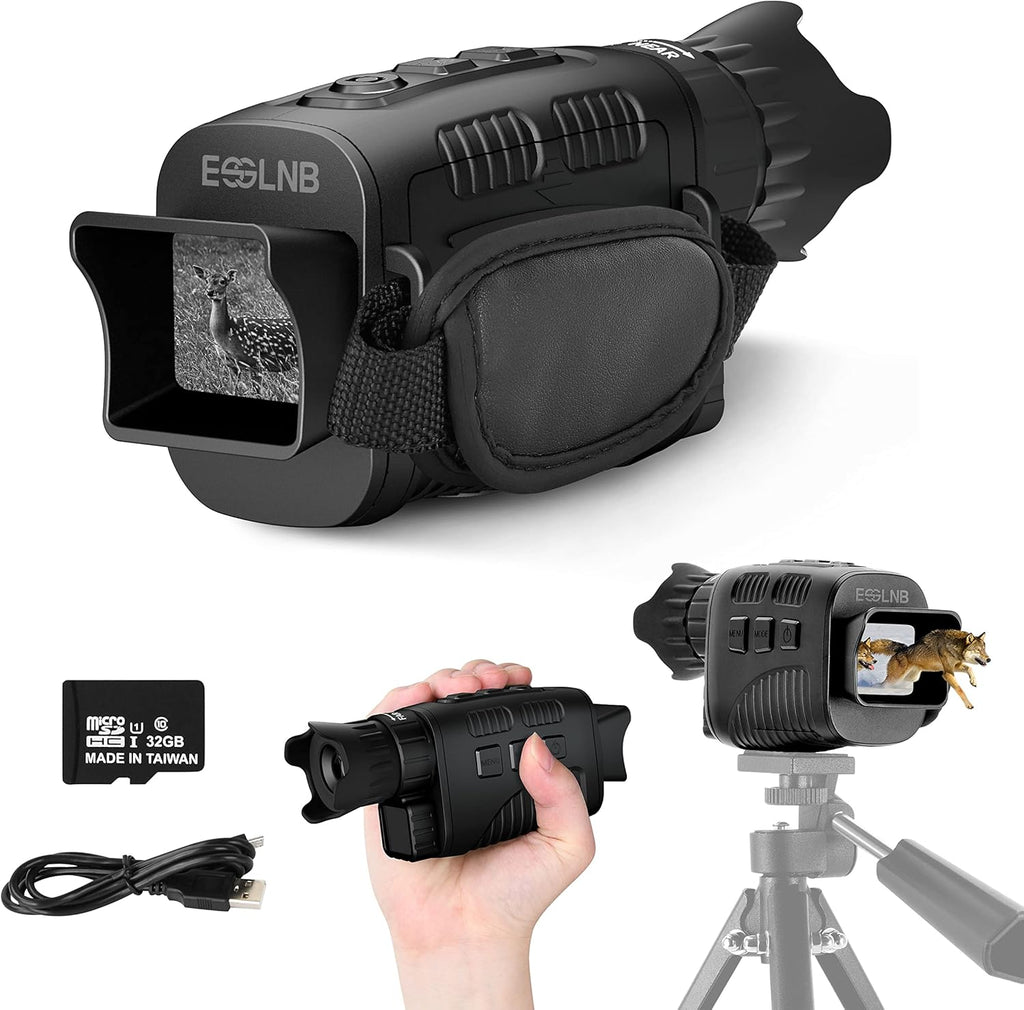 Night Vision Monocular 4X Infrared 960P with 32G TF Card Y444409