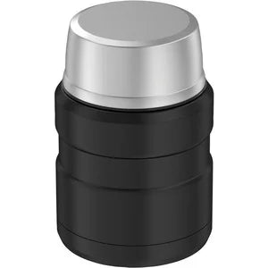 Black Stainless Steel Vacuum Insulated Food Jar With Spoon, 16 oz R88678
