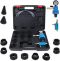 Universal Coolant Vacuum Refill Kit with Dual Scale Pressure Gauge, 2PCS Rubber Plug and 8PCS Rubber Adapters, 35mm 40mm 45mm 55mm, Pack of 2 P239072
