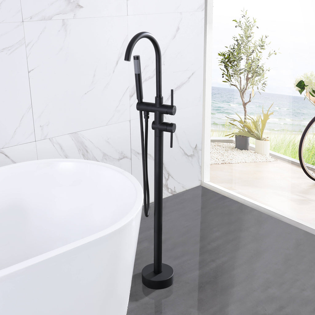 Silver Freestanding Tub Filler P61682