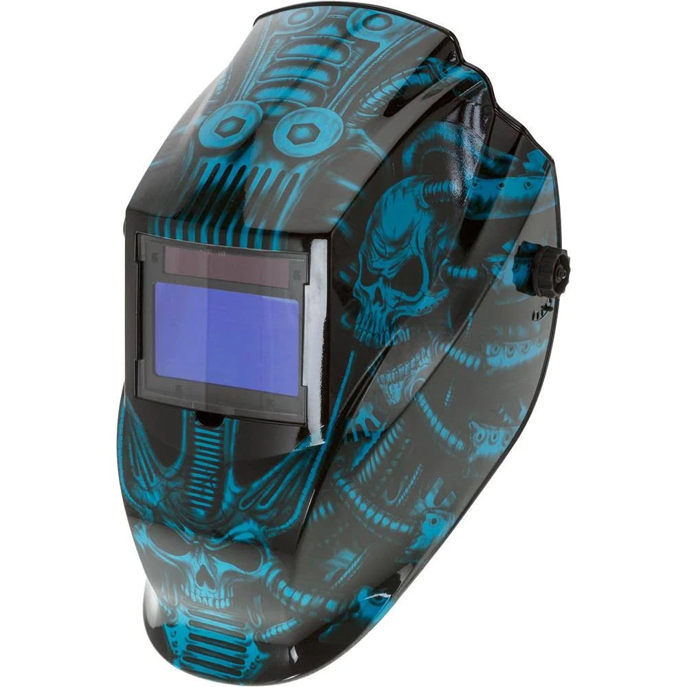 Blue Auto-Darkening Welding Helmet Y667017