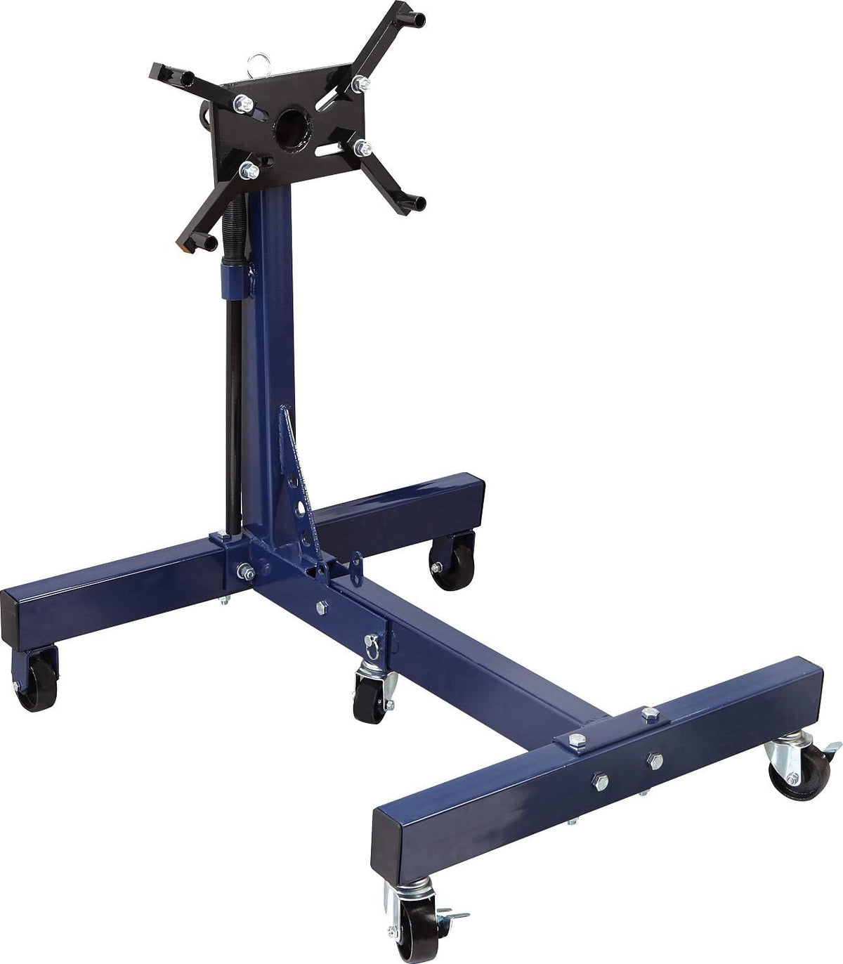 3/4 Ton Steel Rotating Engine Stand with Folding Frame, Blue V400