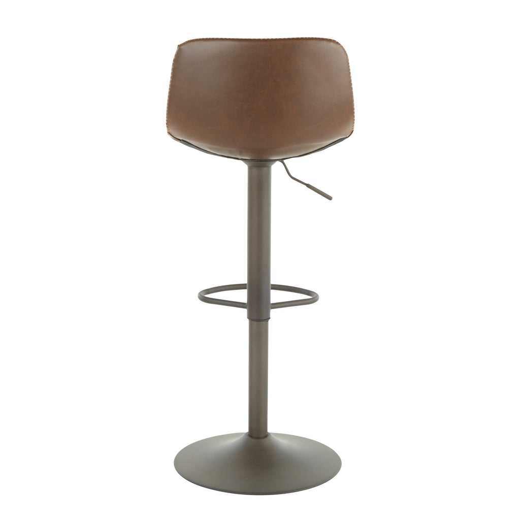 Adjustable Barstool in Brown (Set of 2) U278