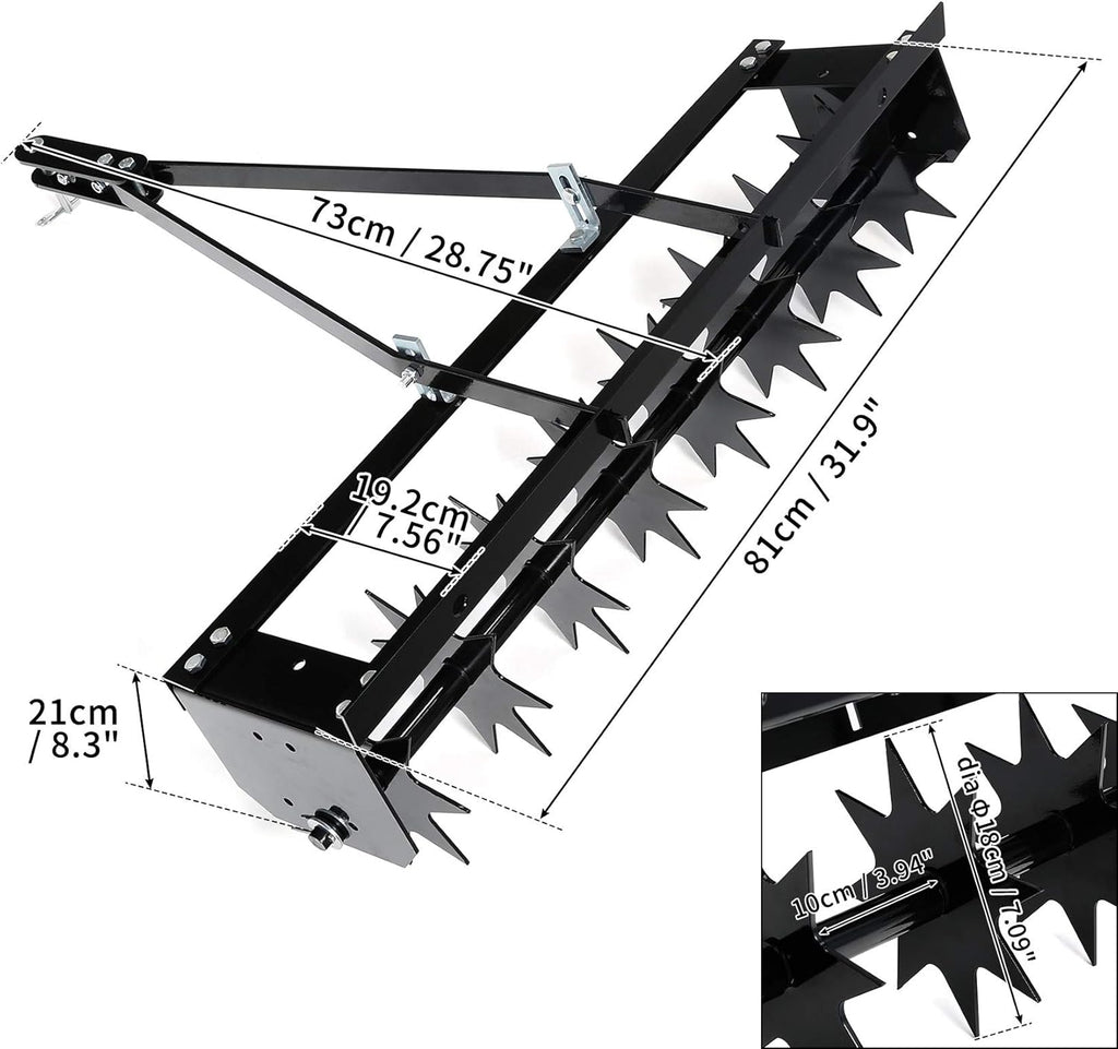 Tow Behind Lawn Aerator with Spikes A602330