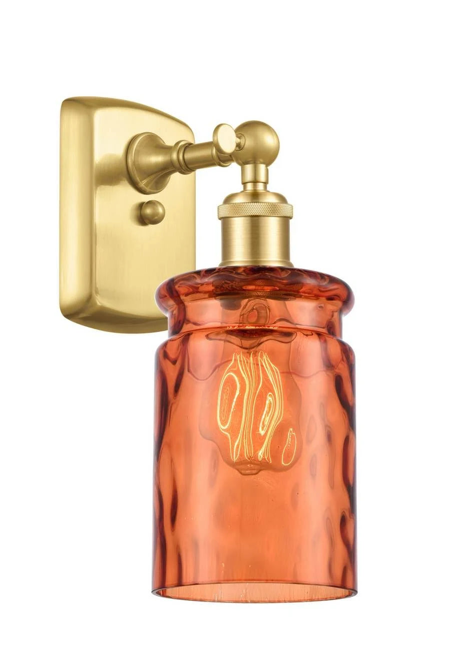 Satin Gold 1 Light Sconce V313