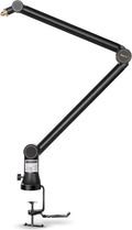 Mic Boom Arm with 3/8 to 5/8 Adapter, Heavy Duty Metal Desk Mount Stand, Pack of 2 C346