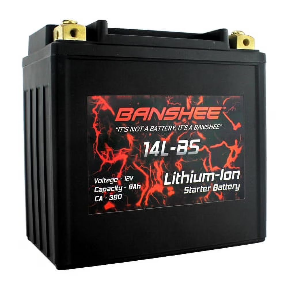 Lithium LiFePO4 Battery Replaces YTX14L-BS Lightweight Motorcycle Battery R8551