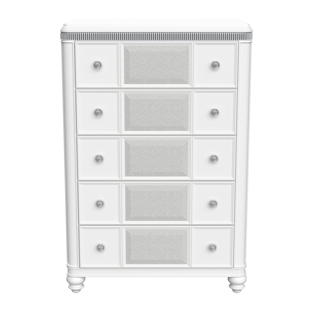 White/Silver Chest G764