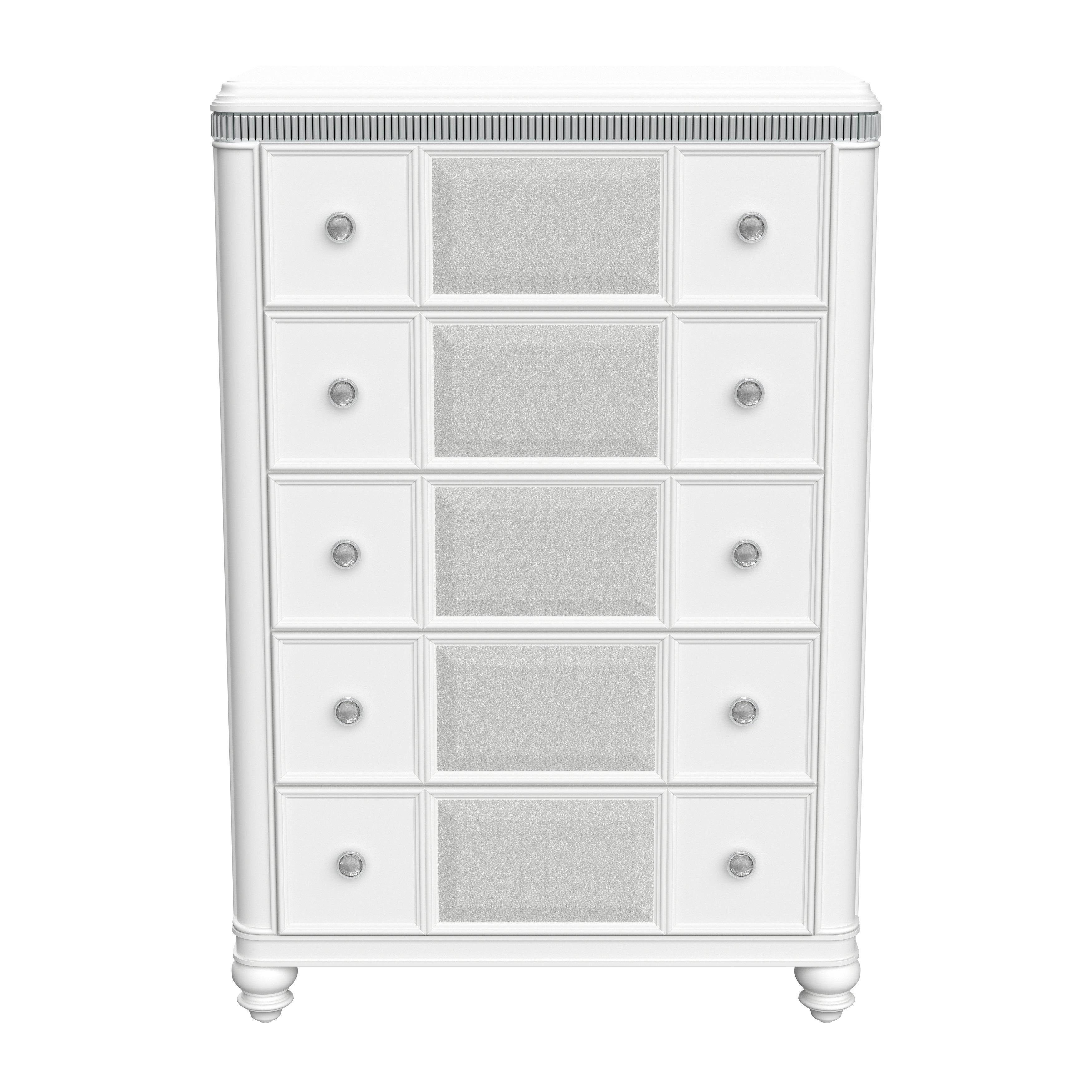White/Silver Chest G764