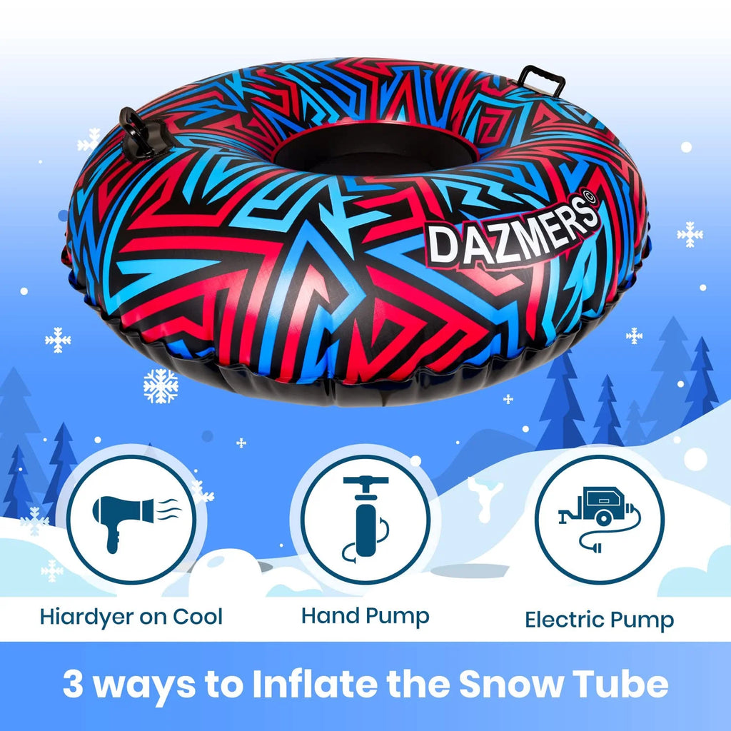 Inflatable Snow Tube with Reinforced Handles O67948