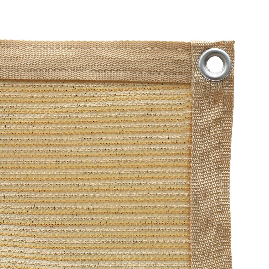 10' x 12' Wheat Shade Cloth with Grommets G496112