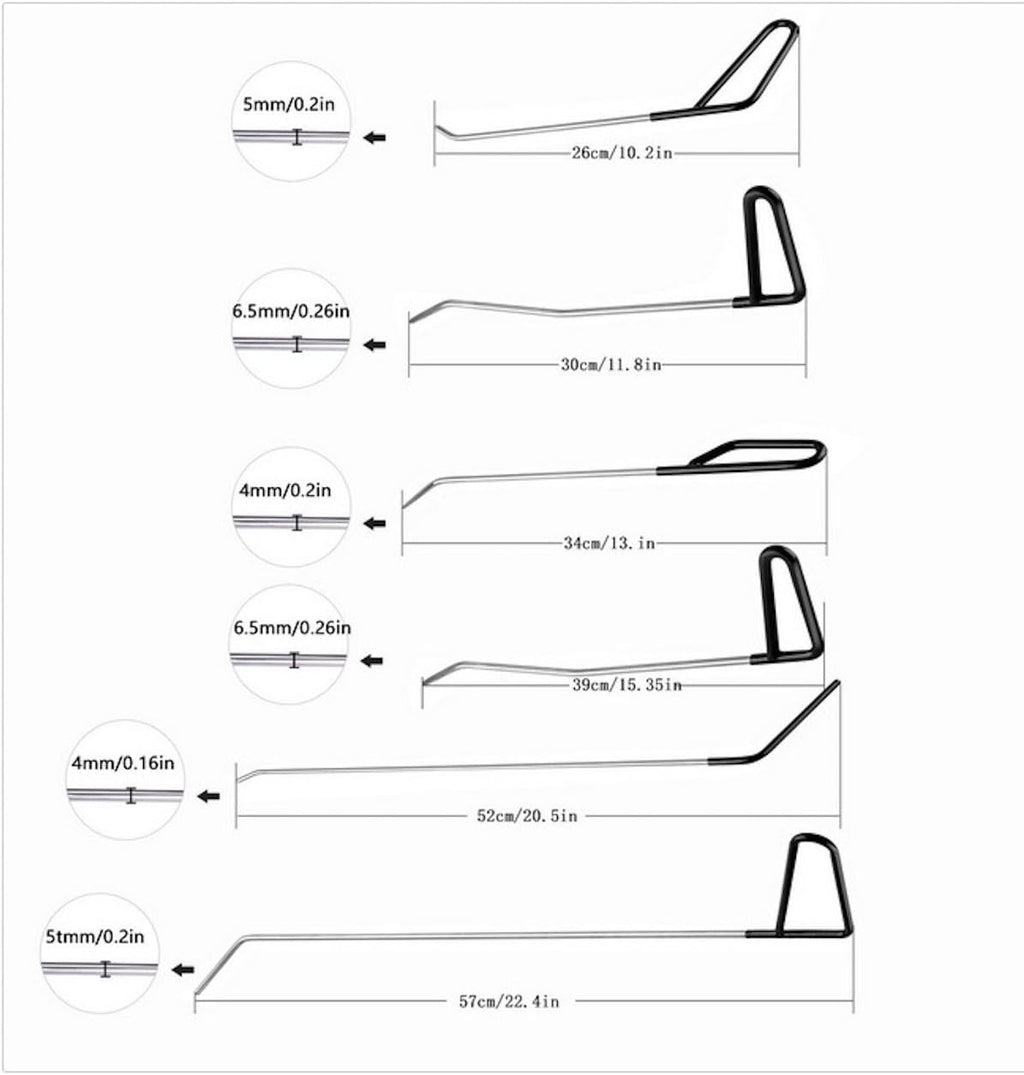 Paintless Dent Repair Kit with Slide Hammer S708