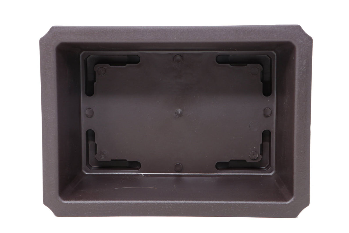 Rectangle Deep Brown Plastic Bonsai Training Pot X62487