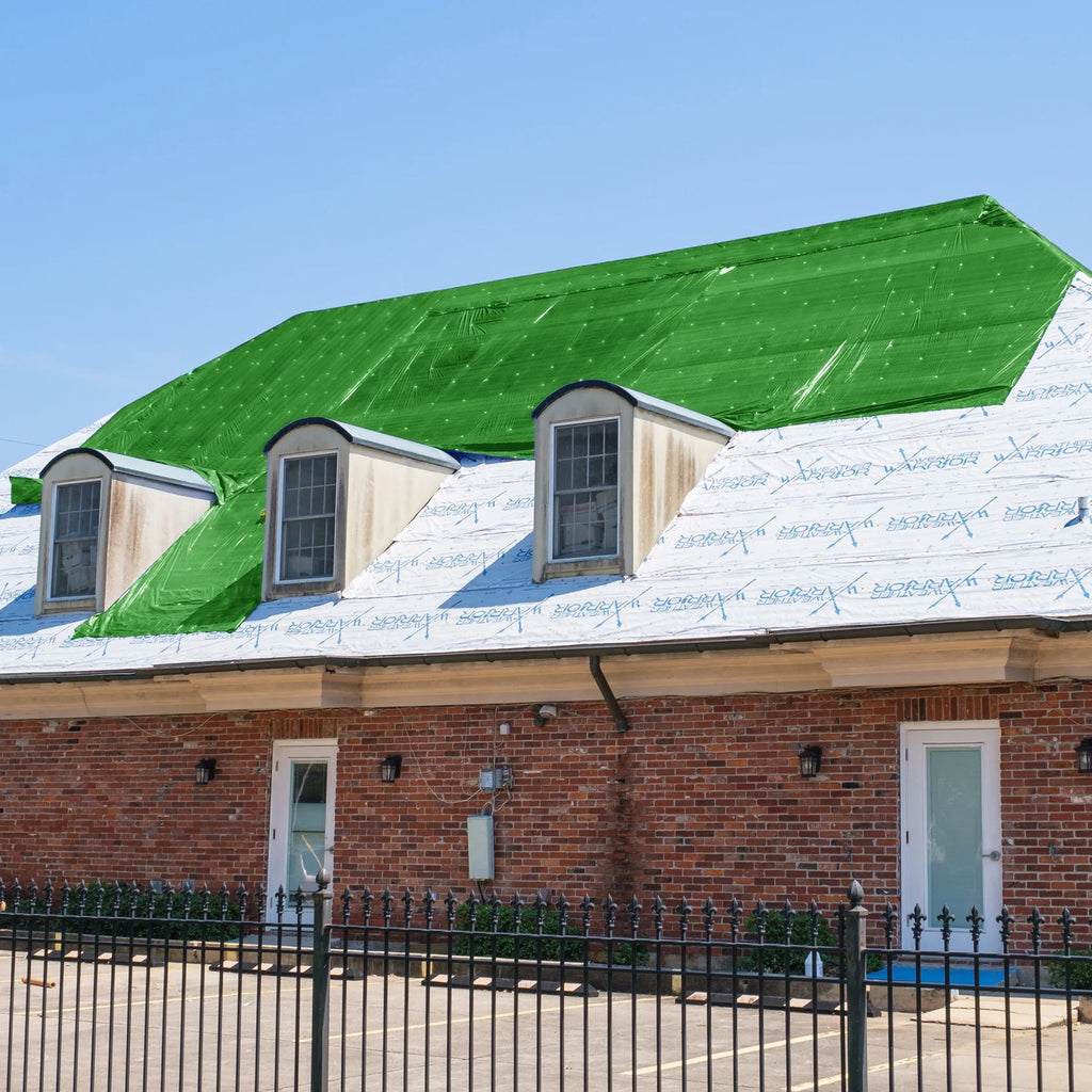 Green 12 mil 3 Ply Reinforced Tarp B98027